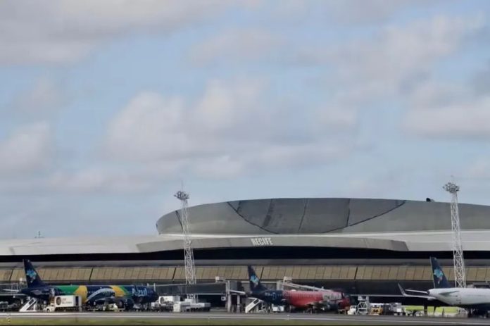 Aeroporto Internacional do Recife. Foto: Reprodução/Leo Motta/Setur/ Via G1