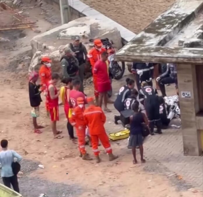 Mesmo com os procedimentos de reanimação, ele não resistiu e morreu no local. Foto: Reprodução/Redes Sociais