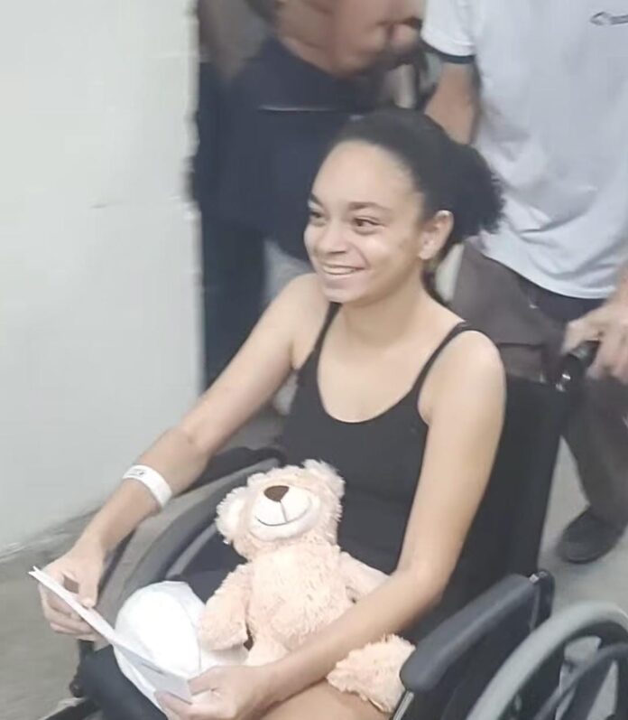 Moradora de São Lourenço da Mata, cidade do Grande Recife, Marcela continuará a recuperação e o processo de reabilitação em casa. Foto: Reprodução Instagram @jonas_liimma